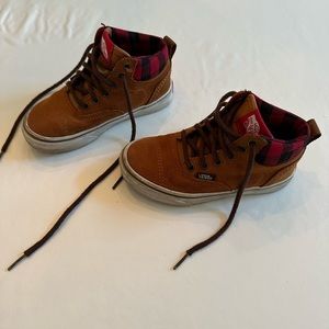 Vans - Off the Wall - Brown Suede Skate Shoes - Kids 12.5